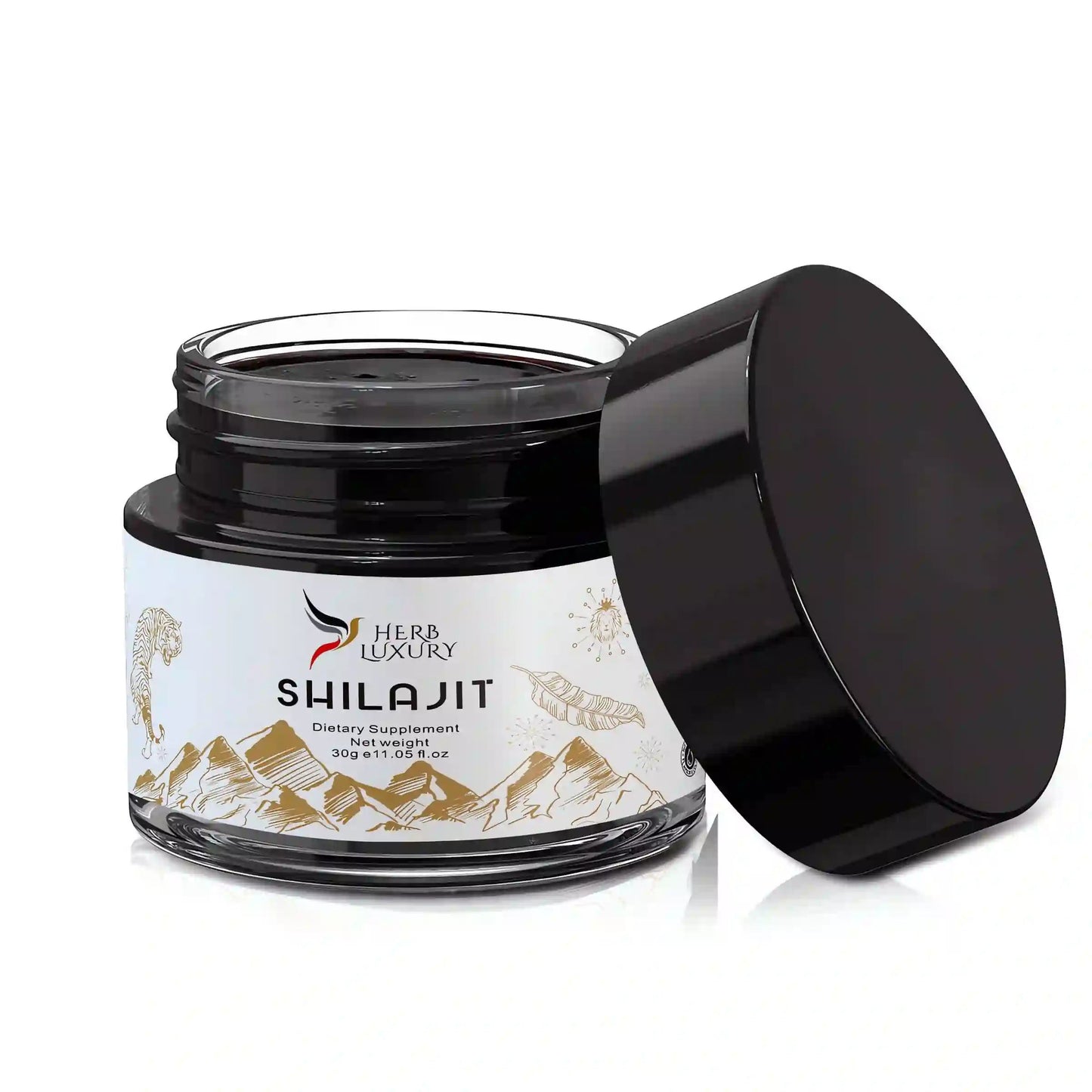 HerbLuxury Pure Himalayan Shilajit Resin – Natural Energy, Vitality & Immune Support (30g)