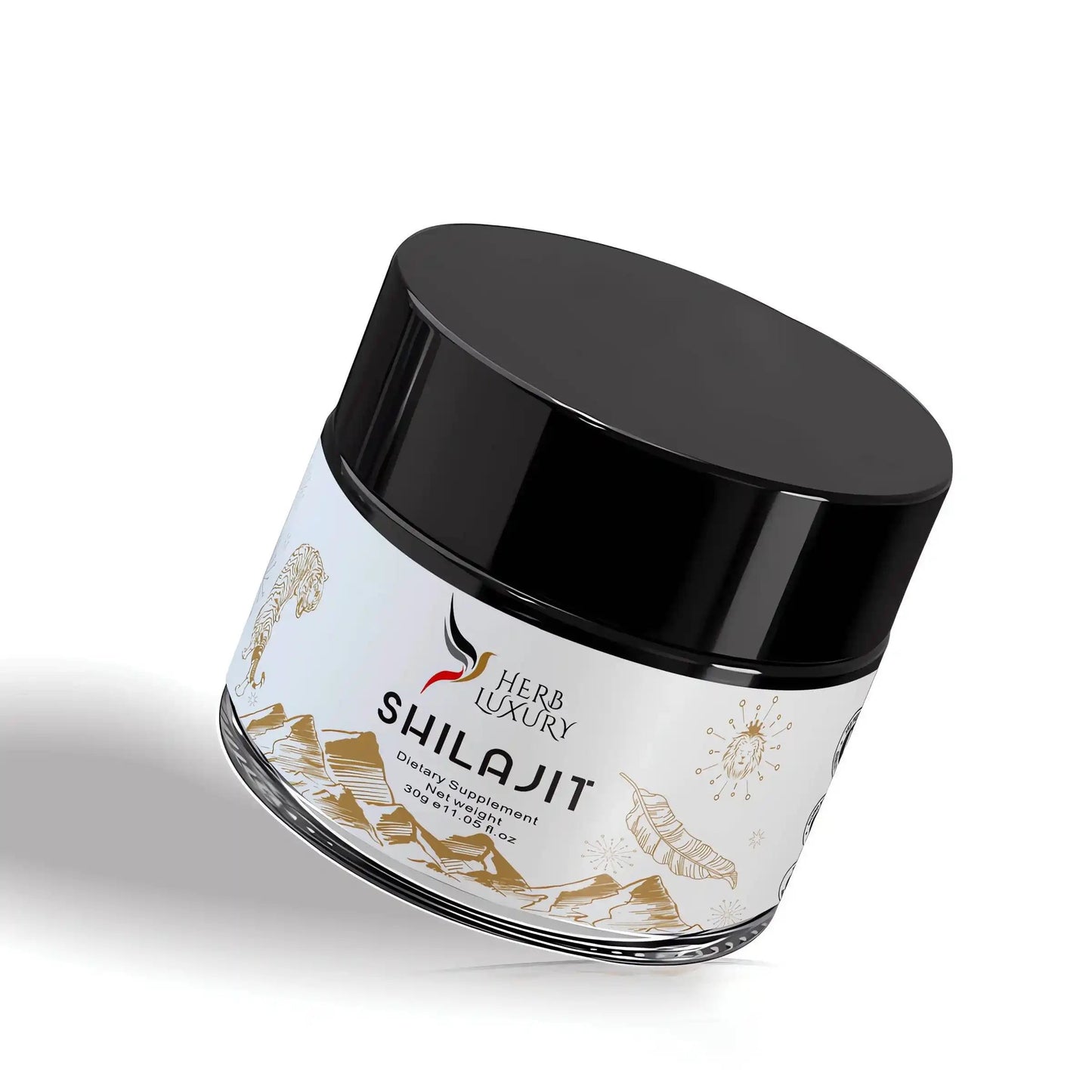 HerbLuxury Pure Himalayan Shilajit Resin – Natural Energy, Vitality & Immune Support (30g)