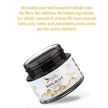 HerbLuxury Pure Himalayan Shilajit Resin – Natural Energy, Vitality & Immune Support (30g)